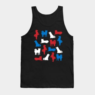 Patriotic Shiba Inu Dog America Flag 4Th Of July Tank Top